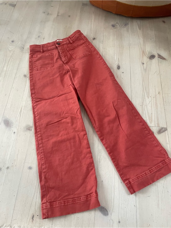 Marine Layer Pants - Marine Layer Rust-Orange Bootcut High-Rise Pants